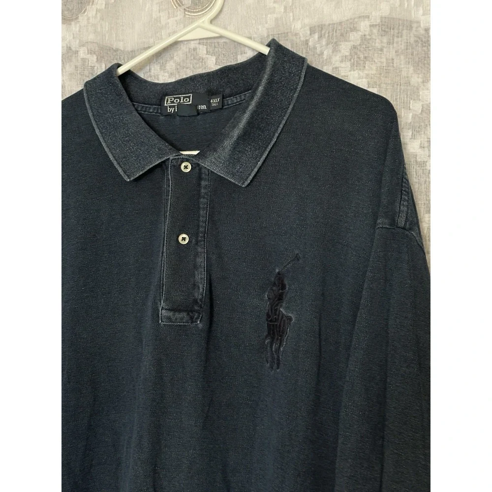 Polo Ralph Lauren Big Pony Polo Shirt Mens 4XLT Tall Oversized Classic‎ Navy
